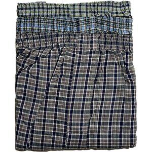 3 Pack The Hunter Plaid Men Cotton Blend Colored Boxers Underwear Medium 34-36